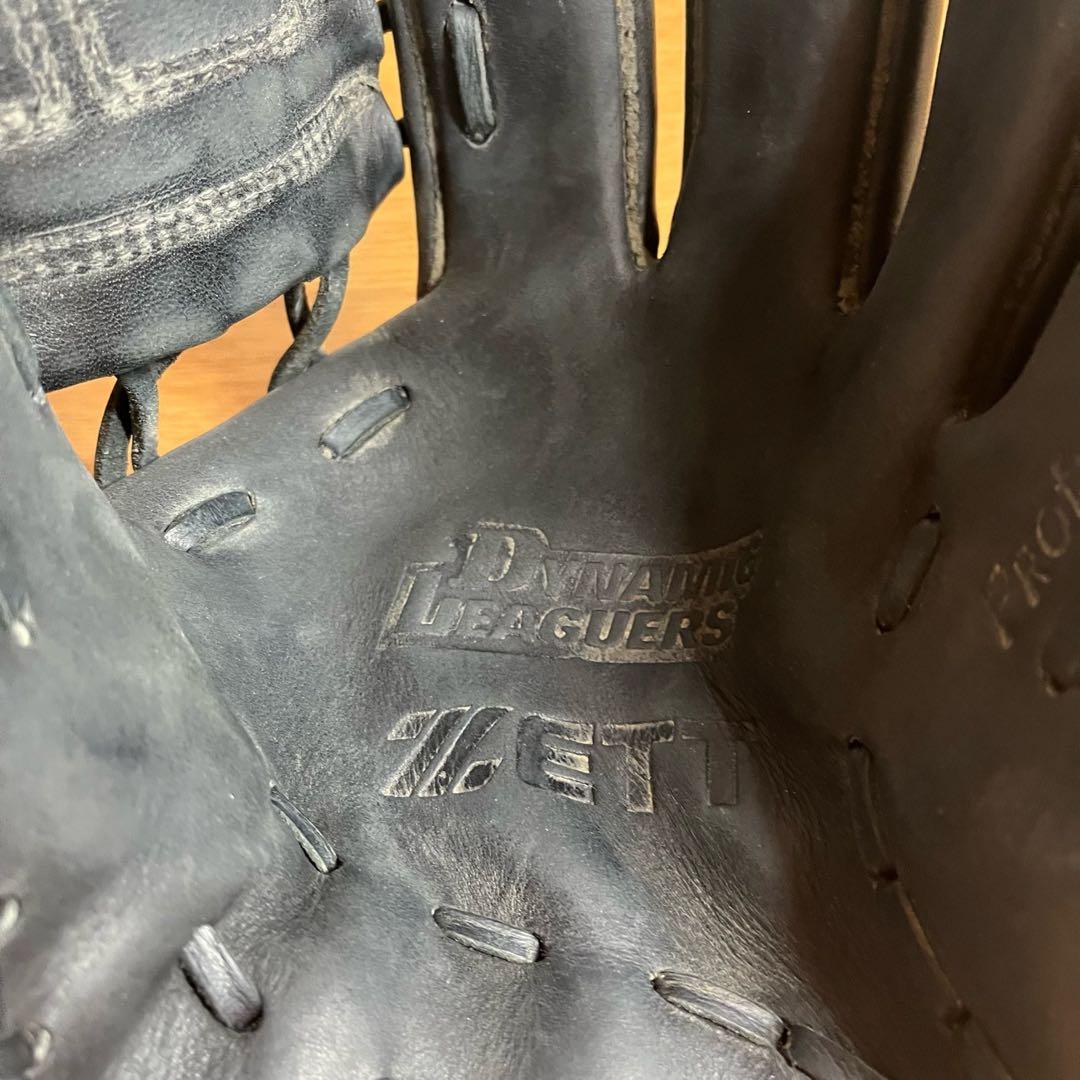 ZETT ダイナミックリーグ 軟式グローブ 黒 内野用 良品