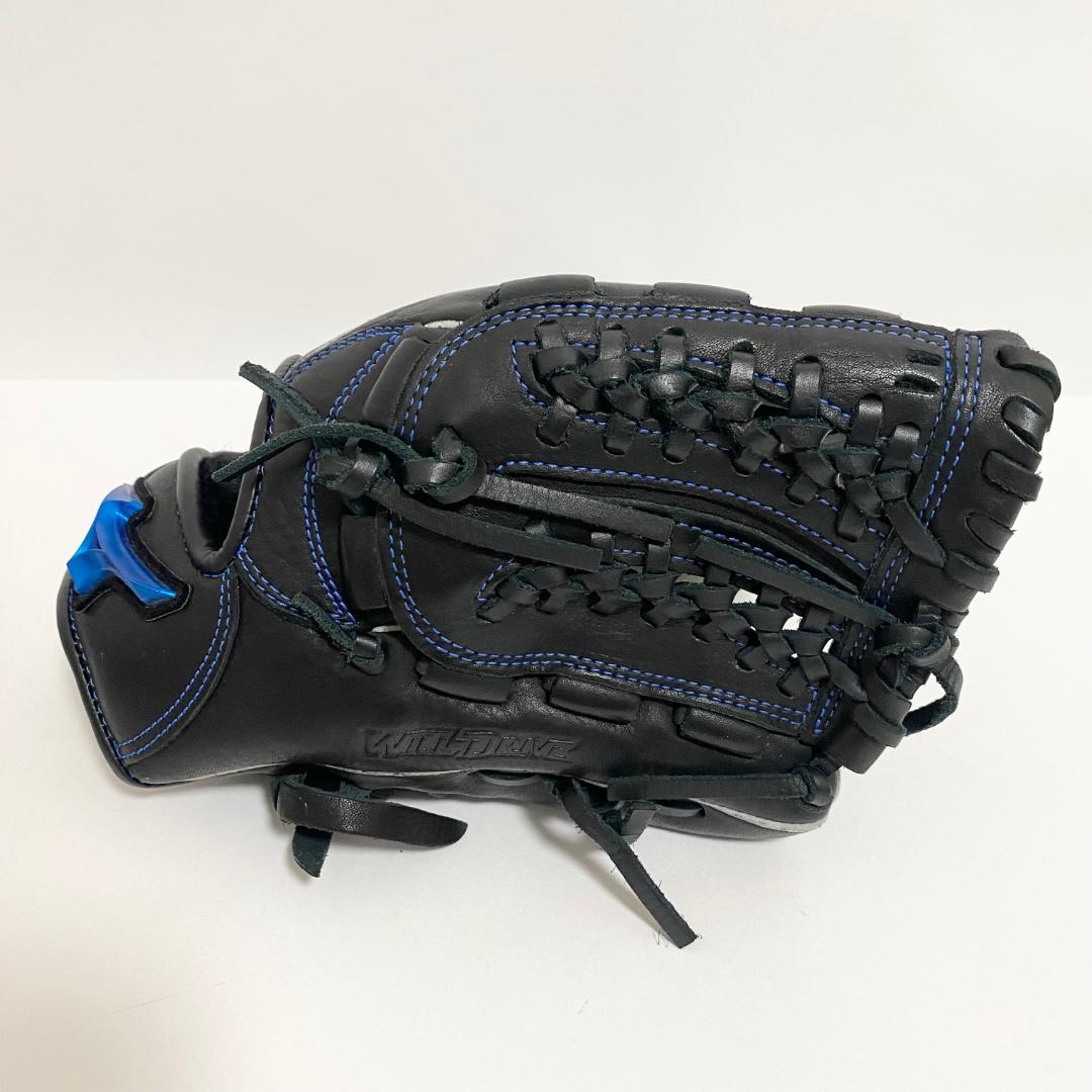 中古　ミズノ　ウィルドライブ　グローブ　少年野球　SSサイズ　黒/青　軟式野球