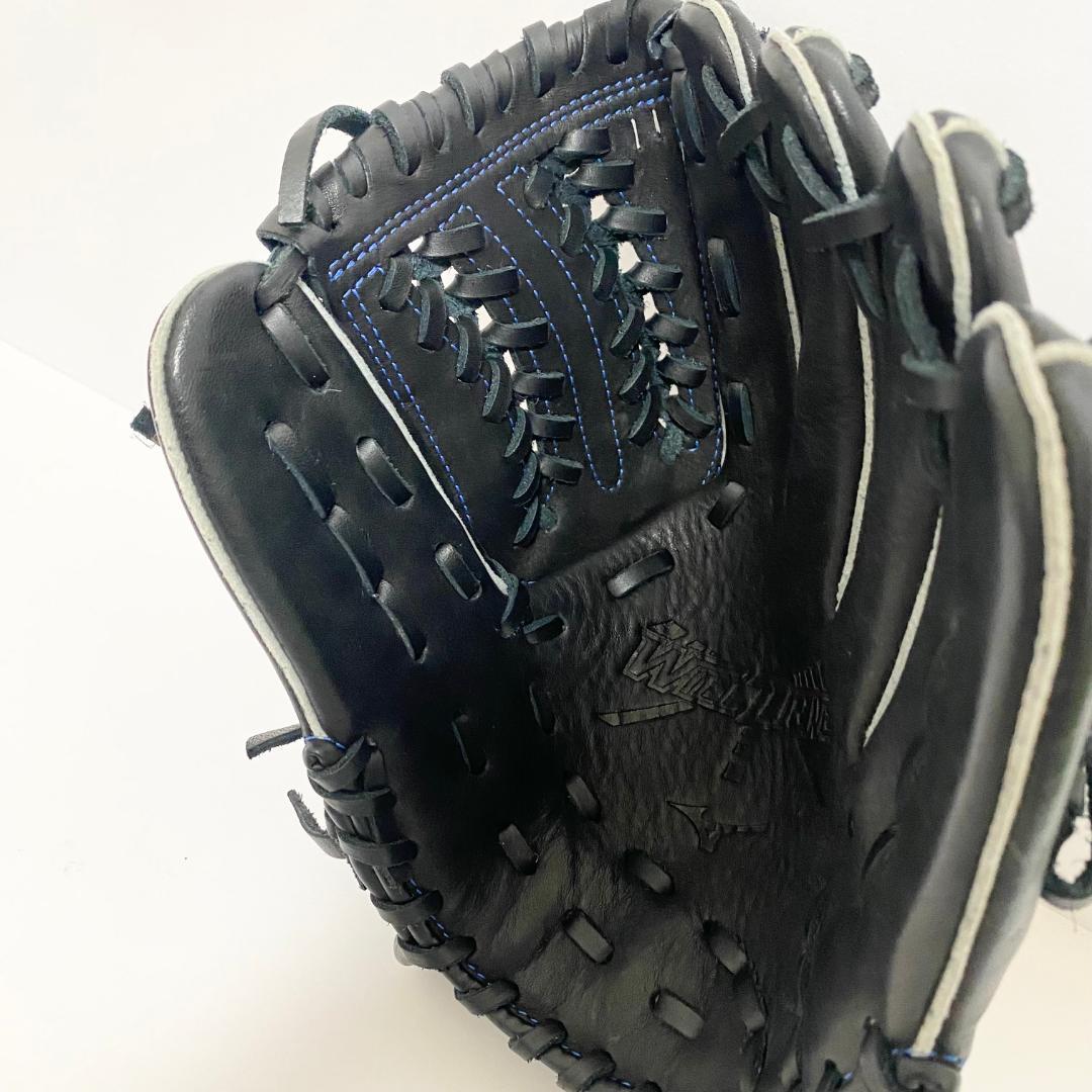 中古　ミズノ　ウィルドライブ　グローブ　少年野球　SSサイズ　黒/青　軟式野球