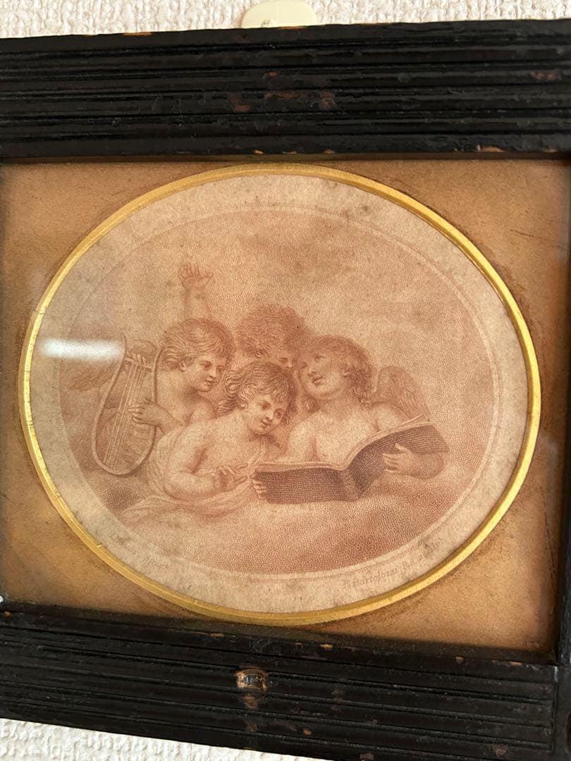 アンティーク銅版画　francesco bartolozzi 天使