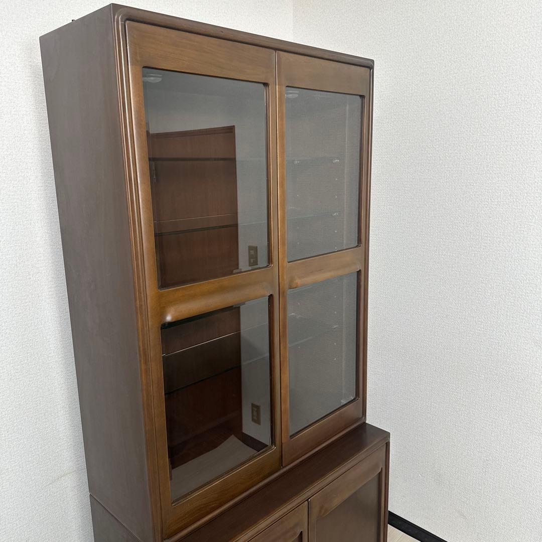 【訳あり】カリモク ドマーニ 希少品 飾り棚 キュリオケース 本棚 i4※