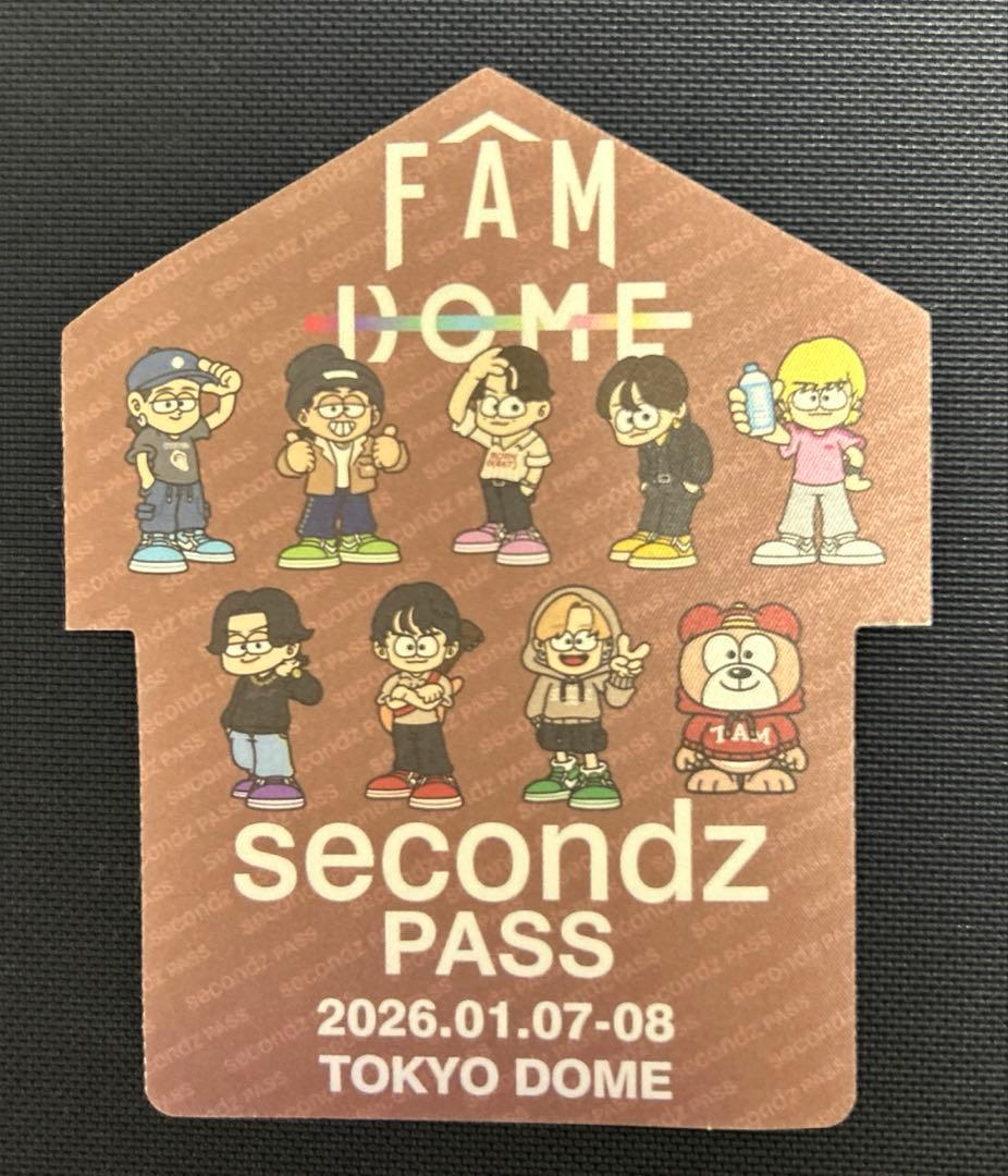 timelesz 会場限定 ツアーパス風　布ステッカー　東京１月&２月