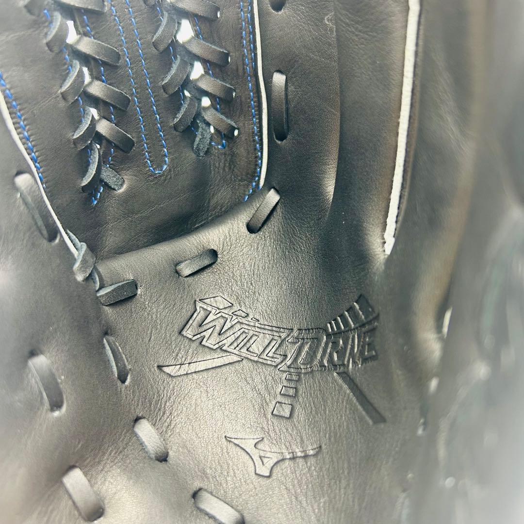 美品✨Mizuno ミズノ　ウィルドライブ ブルー　右投げソフトボール　グローブ