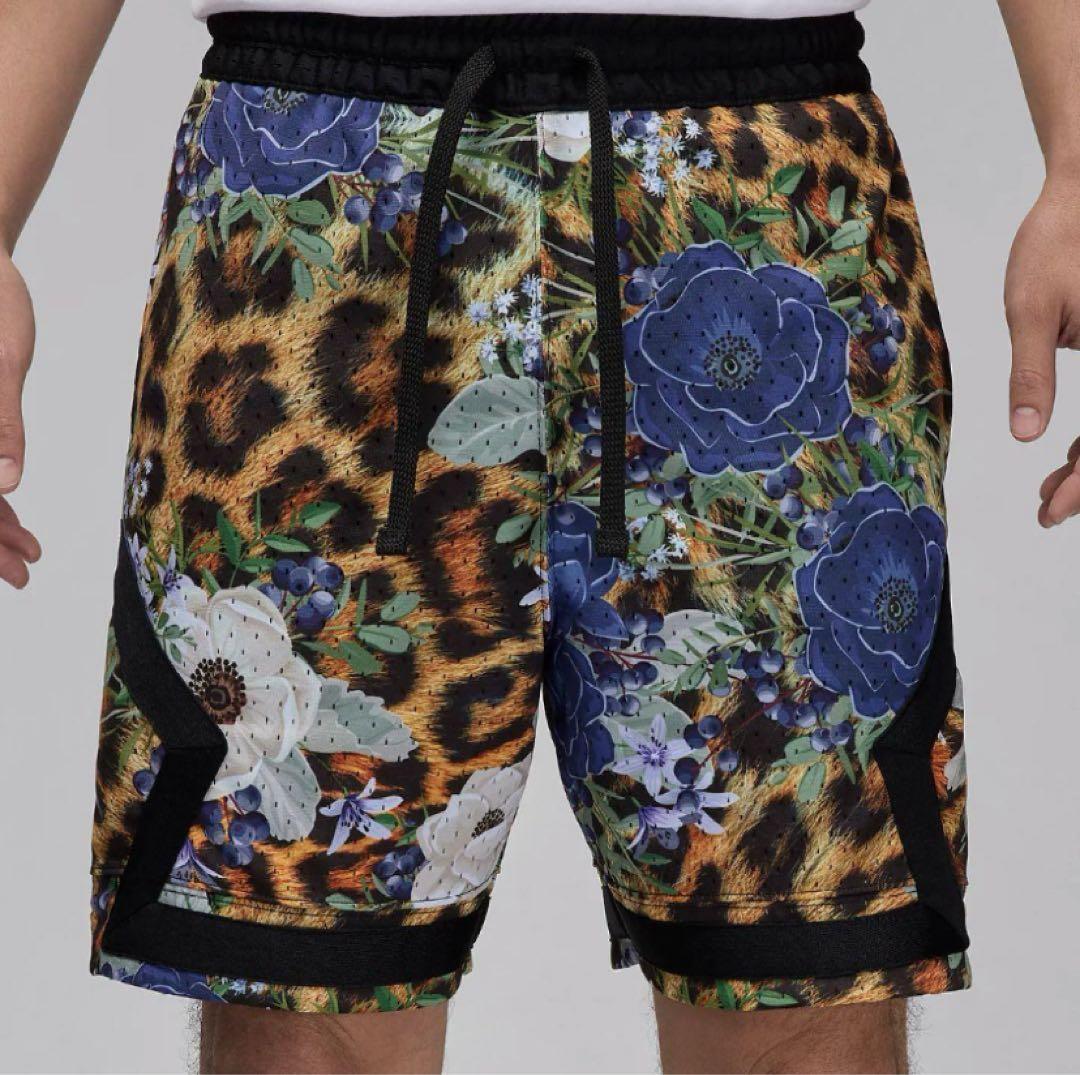 NIKE JORDAN ジョーダン ダイヤモンド ショーツ L レオパ 花柄