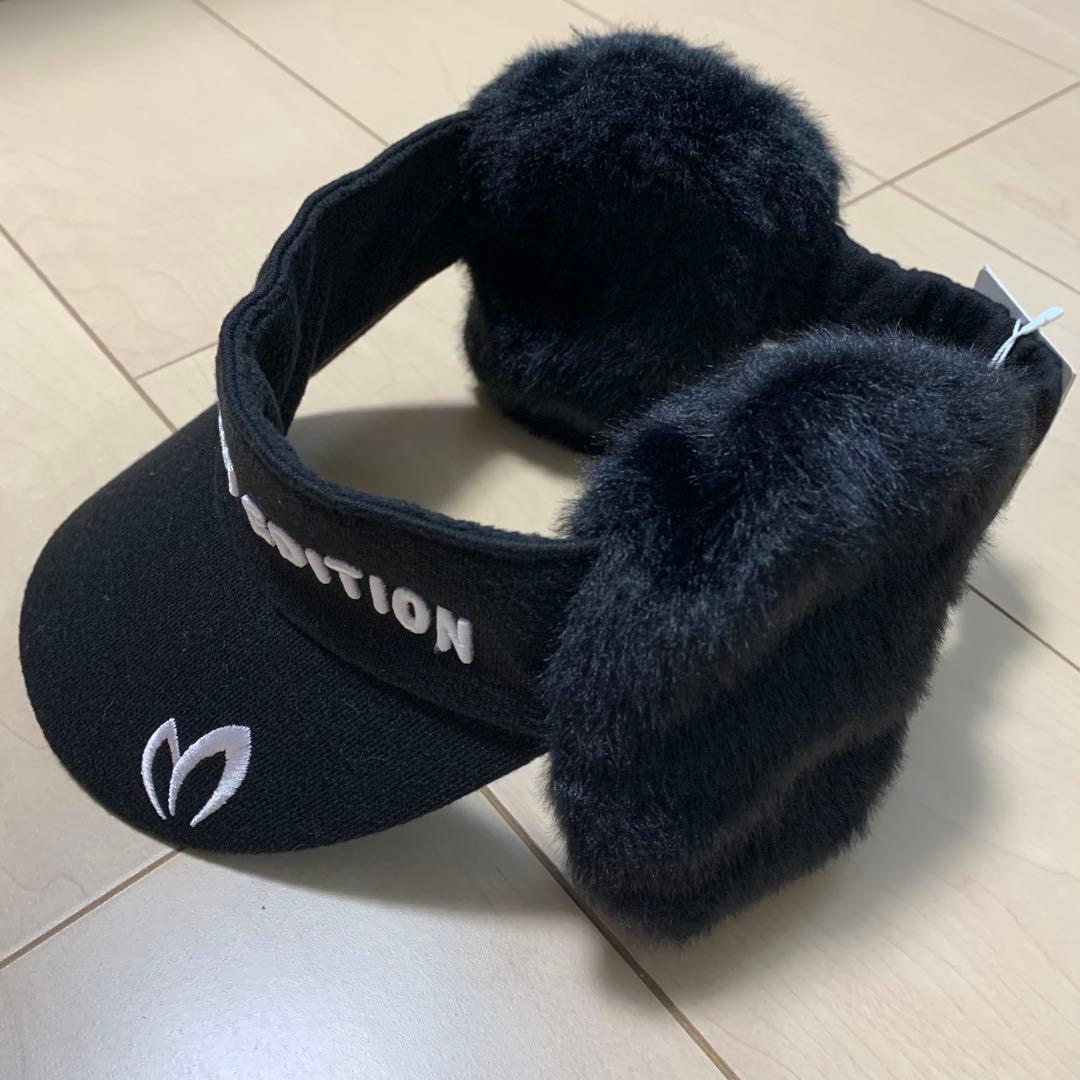 【国内正規品】新品 マスターバニーエディション ゴルフ バイザー 耳当て 黒