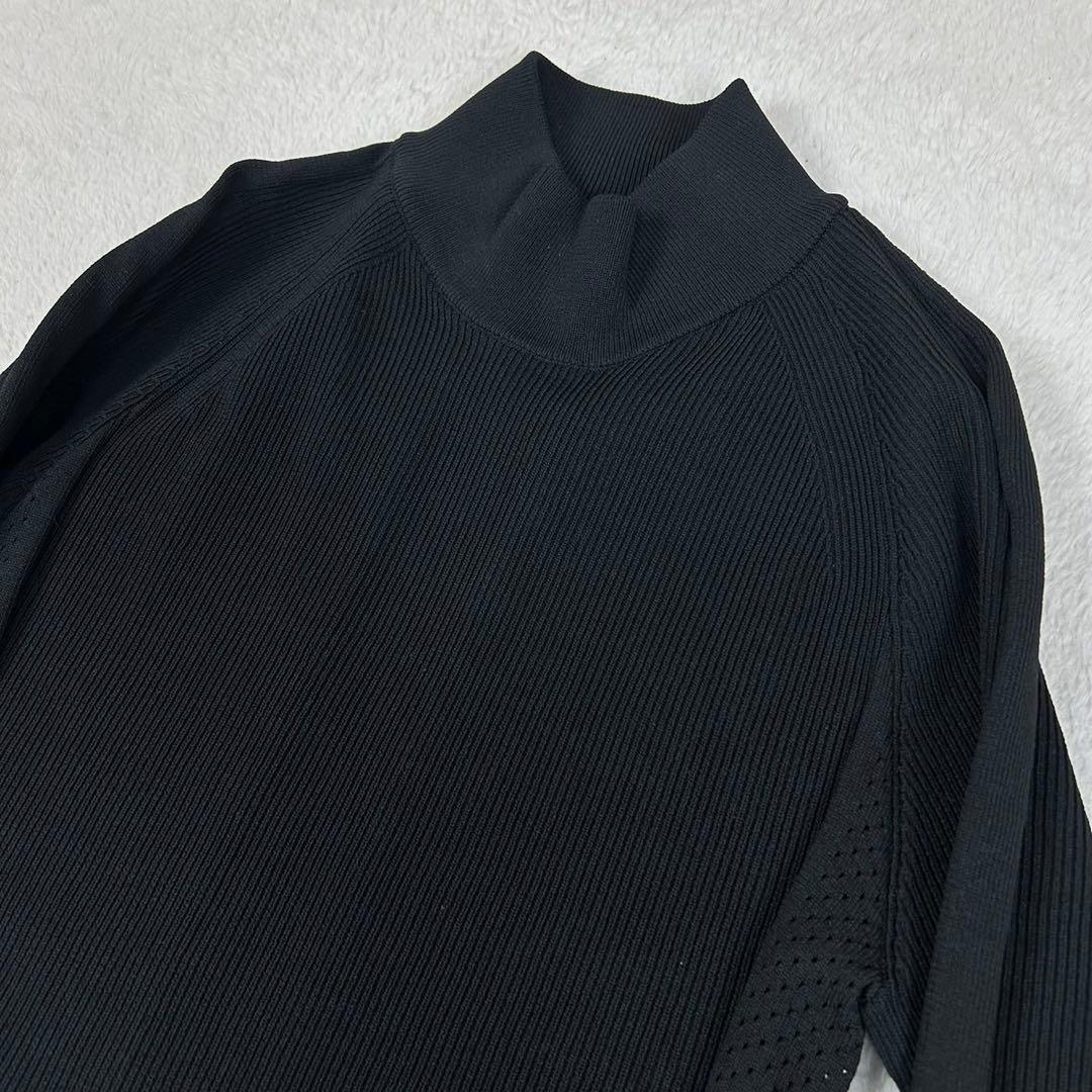 美品 22ss PEARLY GATES ハイネックニット 洗える ストレッチ
