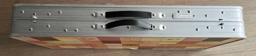 Coleman アウトドアテーブル モザイク　木目調