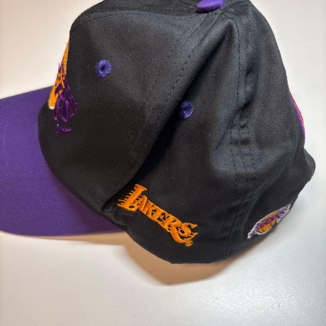 未使用 Vintage LAKERS レイカーズ キャップ 帽子 NBA 90s