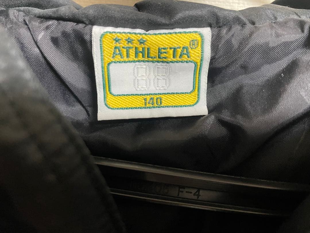 ATHLETA フード付き ブラックベンチコート14