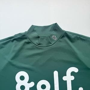8G SHOOT　LOGO PRINT MOCK NECK S/S TEE