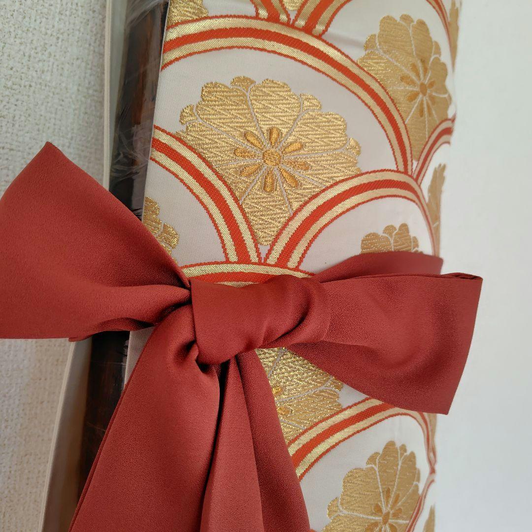 お琴カバー【菊】着物帯 ゆたん油単ハンドメイド 和楽器 正絹 袋帯 生田流山田流