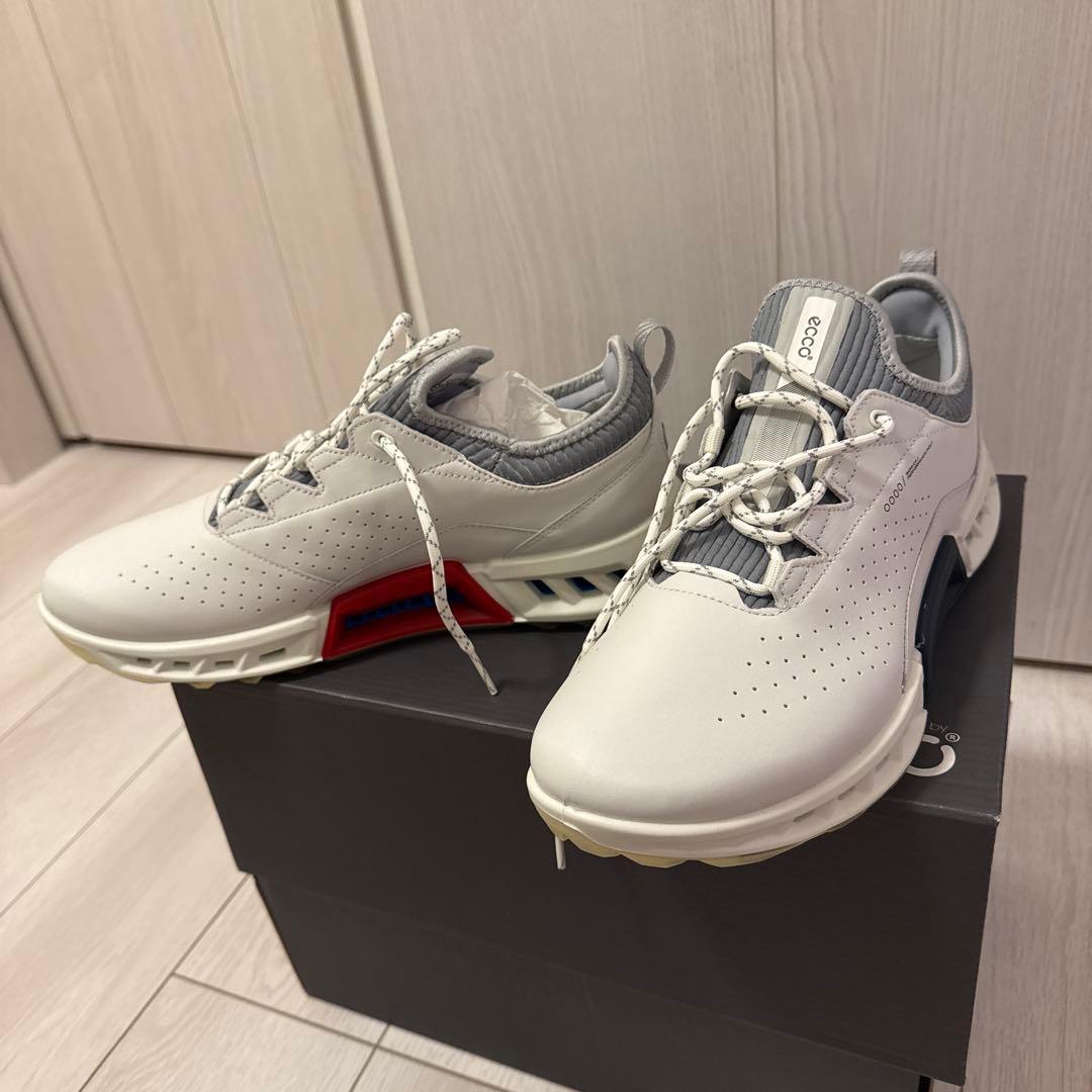 【新品 箱付】ecco ゴルフシューズ 男性用 26.5