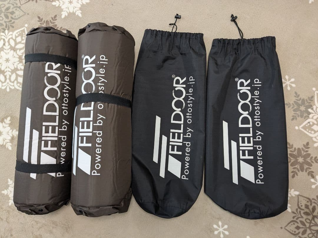 FIELDOOR　インフレーターマット　2個セット　キャンプ　車中泊