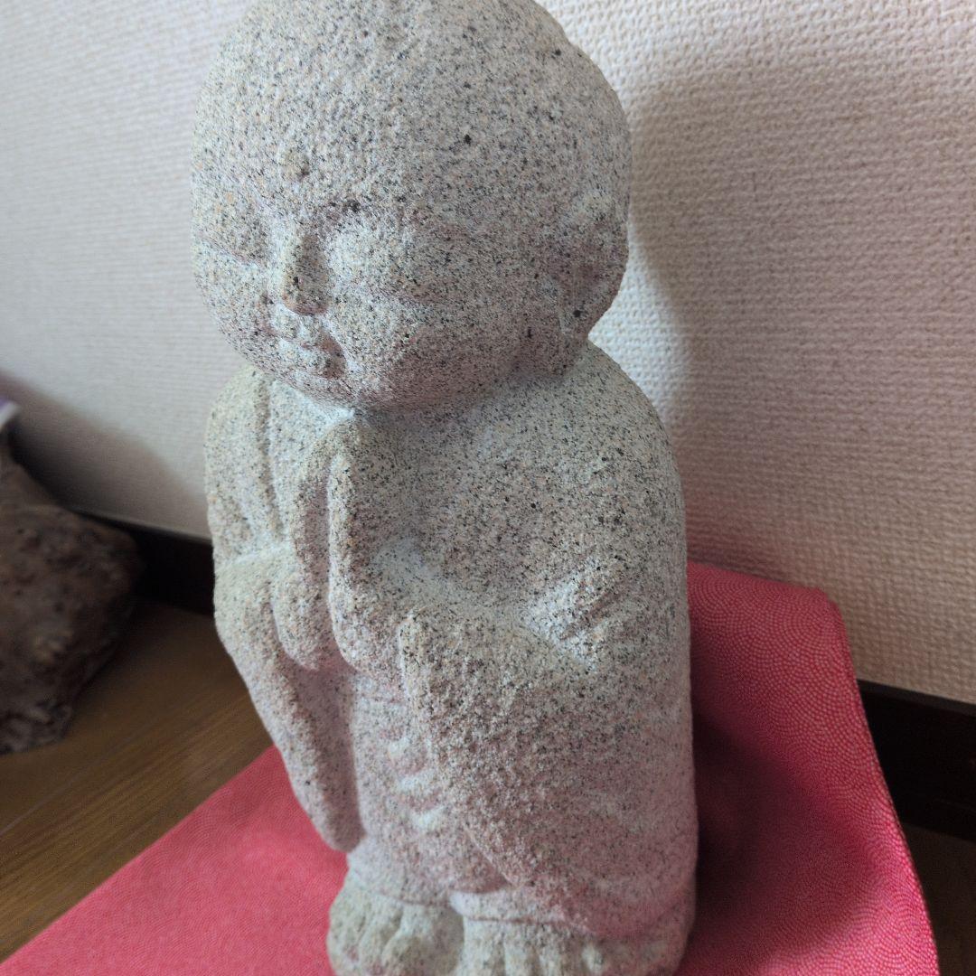 石地蔵 約36cm【20年前購入してから自宅廊下に設置】