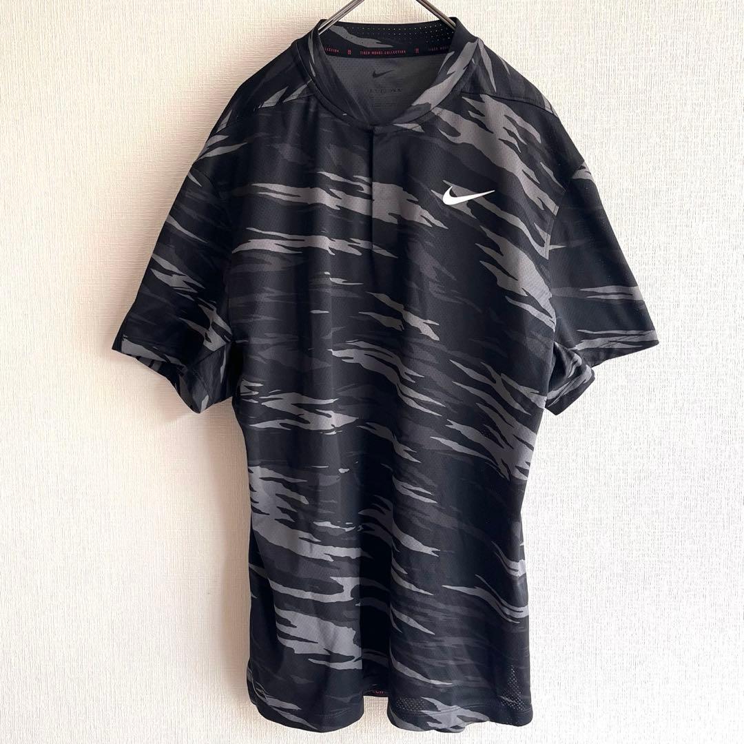 【ナイキ】NIKE ドライフィット　タイガーウッズ 半袖シャツ　ゴルフ　希少