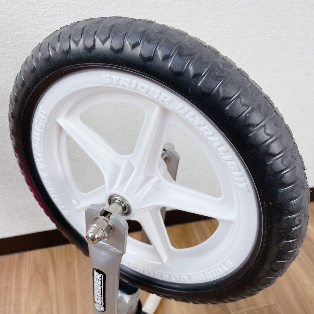 【美品】ストライダー プロ 12インチ シルバー 持ち運び バッグ付属