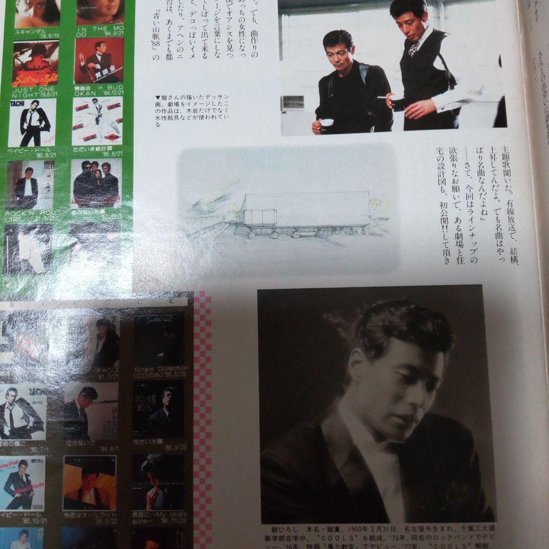 舘ひろし雑誌インタビュー切り抜き