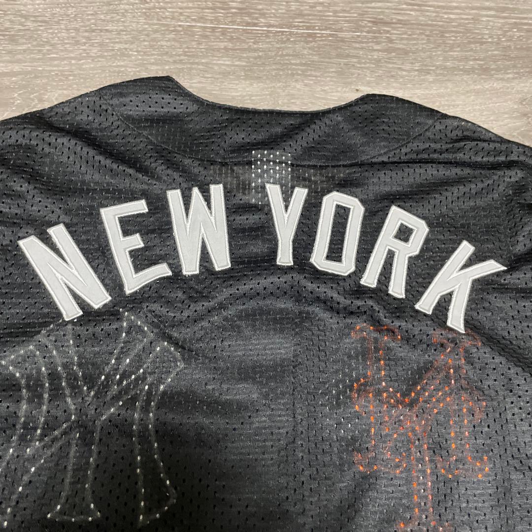 極美品Majestic MLB NY SUBWAY SERIES Jersey黒