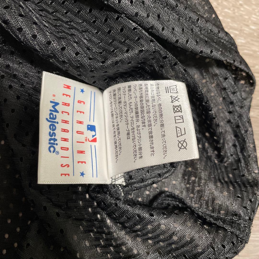 極美品Majestic MLB NY SUBWAY SERIES Jersey黒