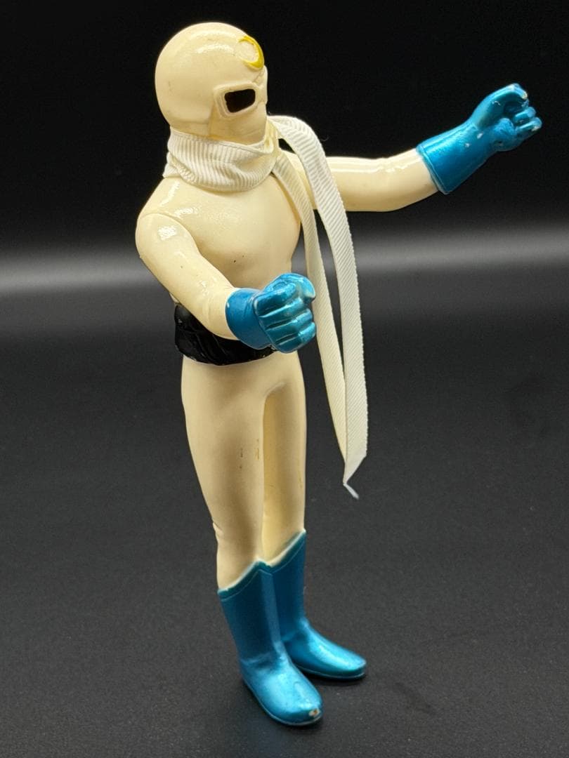 【当時物】月光仮面 ヘラルド ソフビ 背中刻印 愛企画 宣弘社 17cm