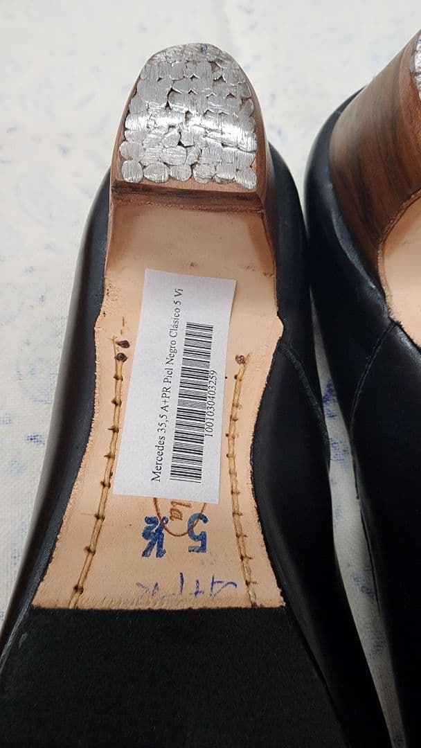 Senovilla フラメンコシューズ 黒新品　35(1/2)