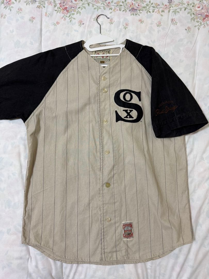 シカゴホワイトソックス 1919年ラグランシャツ L ベースボールシャツ