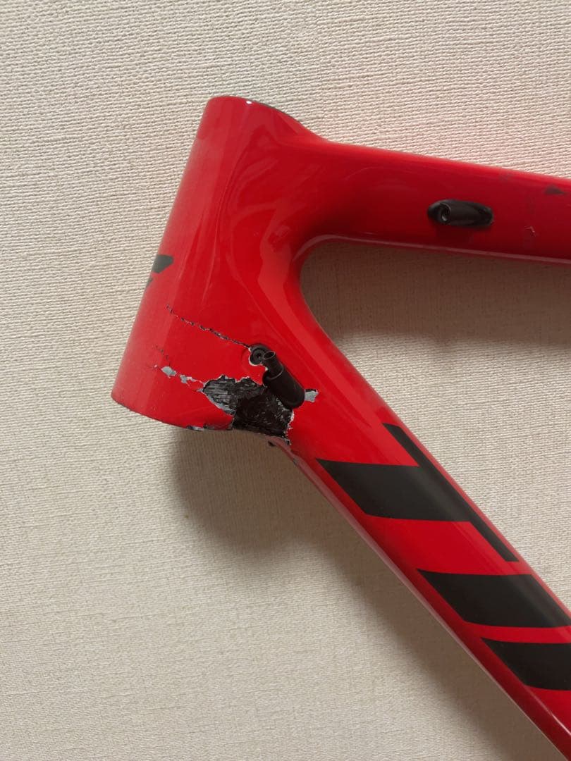 TIME ロードバイクフレーム レッド　ALPD’HUEZ21ジャンク