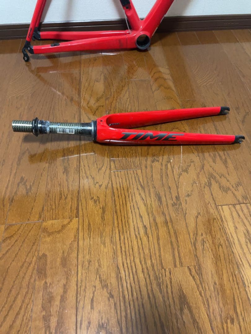 TIME ロードバイクフレーム レッド　ALPD’HUEZ21ジャンク