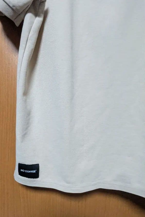 CLUBHAUS×NO COFFEE ベージュポロシャツ