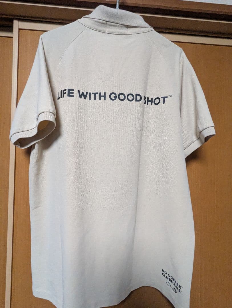 CLUBHAUS×NO COFFEE ベージュポロシャツ