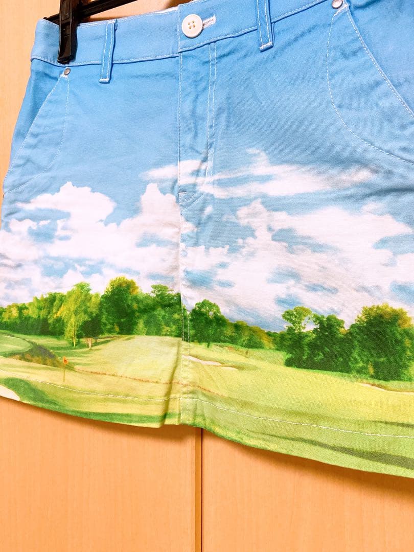お値下げ！美品♡ パーリーゲイツ スカート 0 ゴルフ場柄