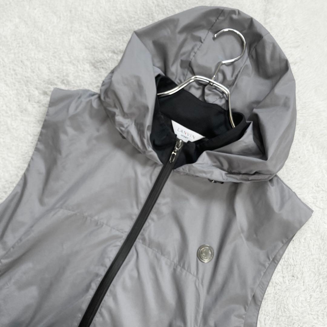 【極美品・24SS・完売品】LANVIN SPORT　フー付きアウターベスト