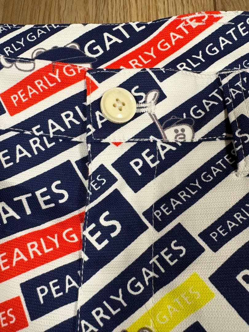 PEARLY GATES ロゴプリントパンツ