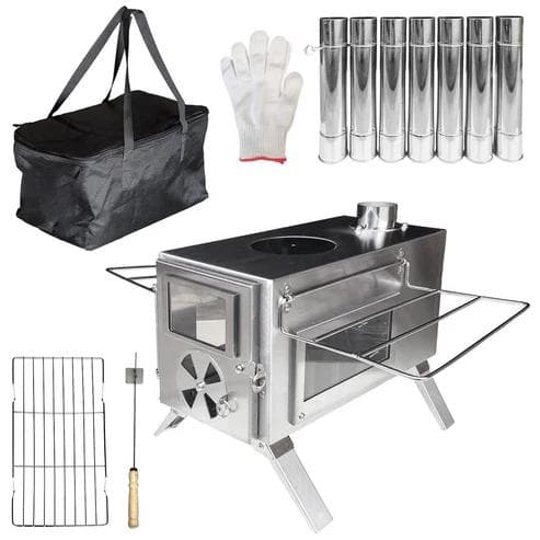 NORTH BASE 三面窓付 多機能薪ストーブ 小型（新品）