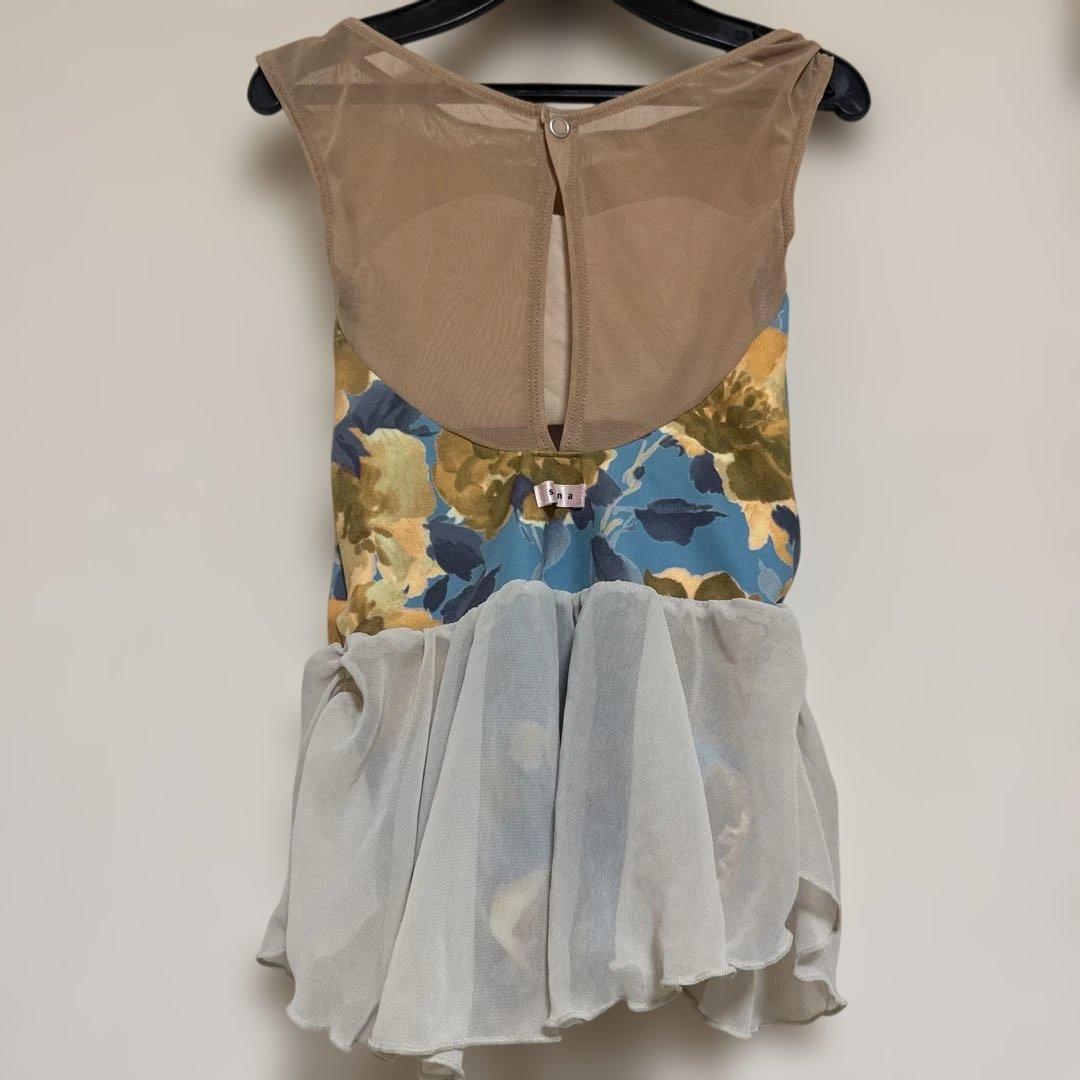 着用　一回のみです　stina 花柄 バレエレオタード　kids s