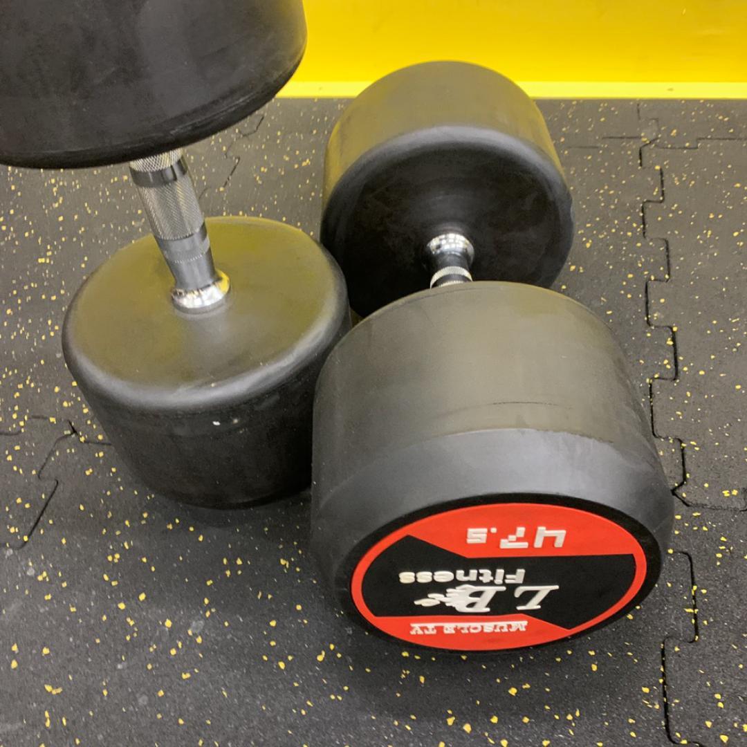ラバーダンベル　45kg 2個
