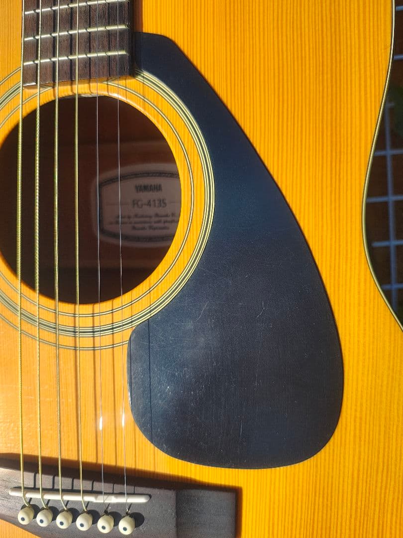 美品 YAMAHA FG-413S トップ単板！ 激鳴り！ PU付エレアコ