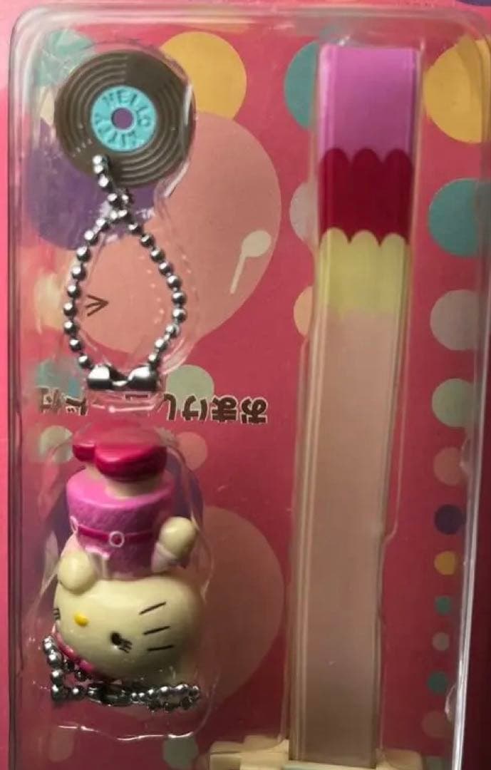 希少　GO!GO！GIRLSハローキティレコードプレーヤーストラップ　現状