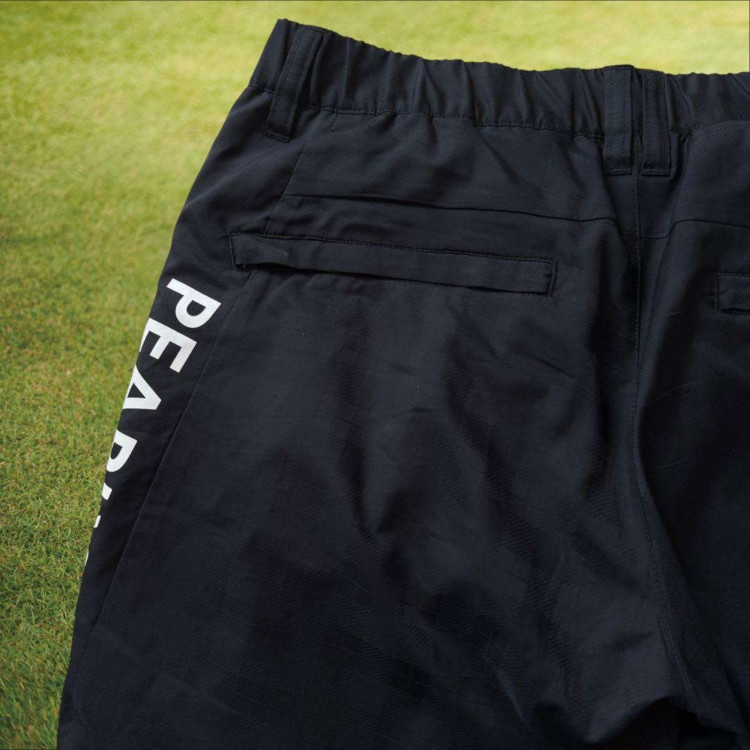 美品　パーリーゲイツ　パンツ　黒　ブラック　チェック　4 M〜L相当　防寒　蓄熱