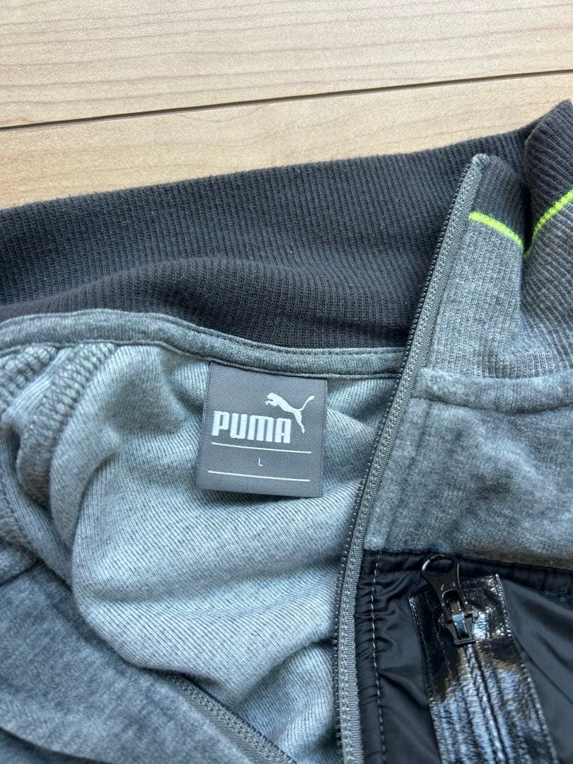 PUMA ☆美品☆ セットアップ　ベロア　ジャージ　グレー　Lサイズ
