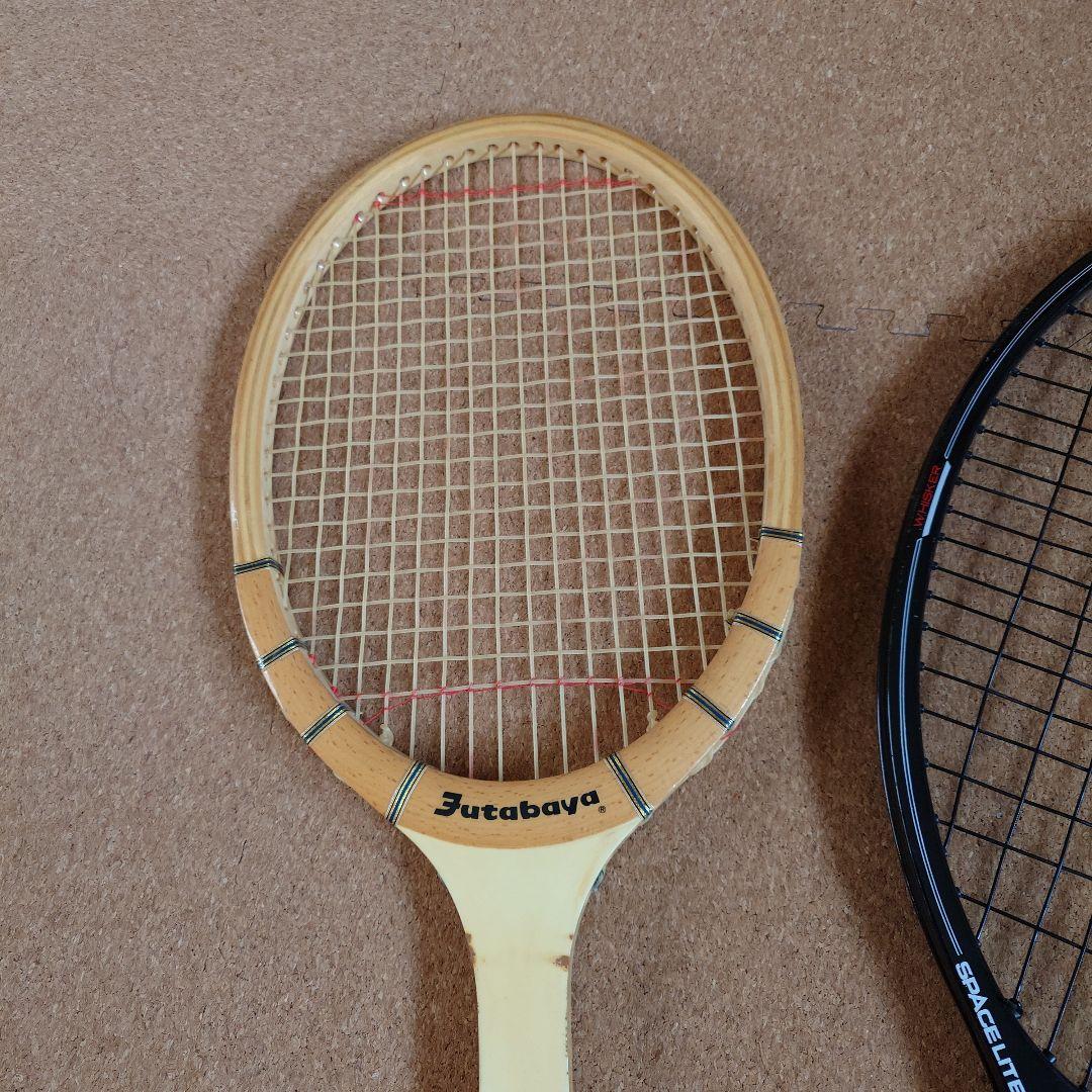 DUNLOP SPACELITE スーパーサイズラケットと木製ラケットセット