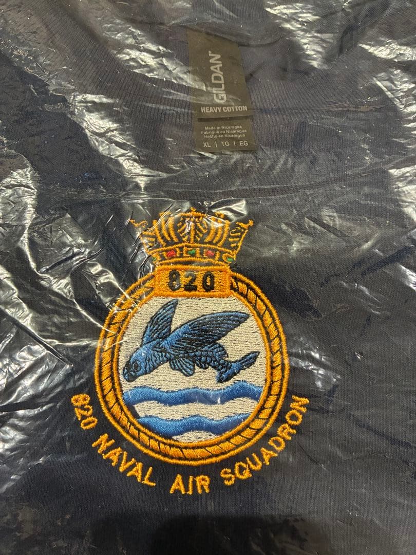 イギリス海軍　POW 艦載機　820航空隊　Tシャツ　XLサイズ