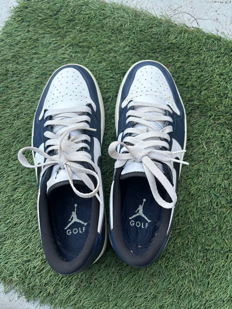 お*ゃ様 Nike エアジョーダン1ロー G 28.5cm ネイビー