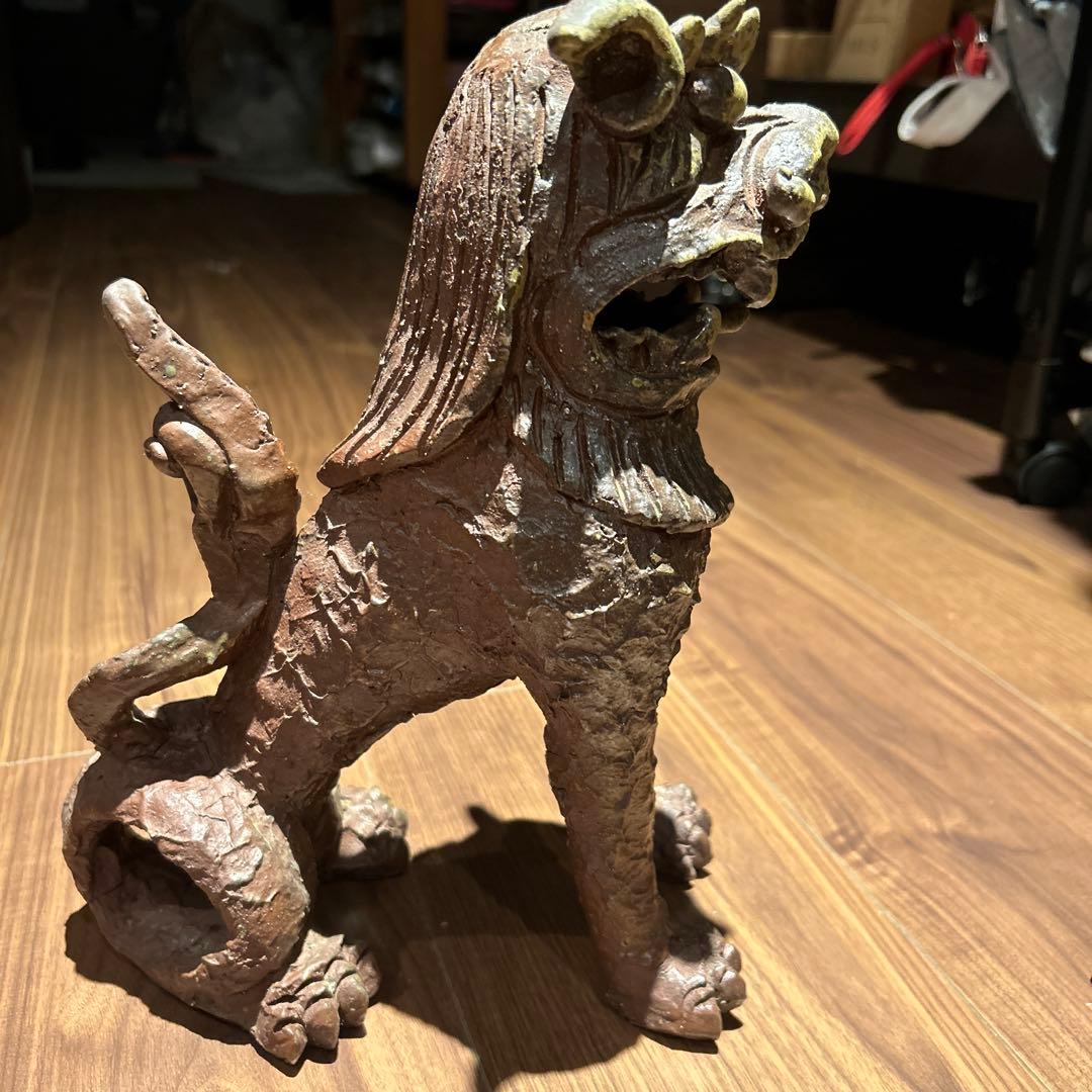 一匹シーサー　守神　沖縄　新品未使用