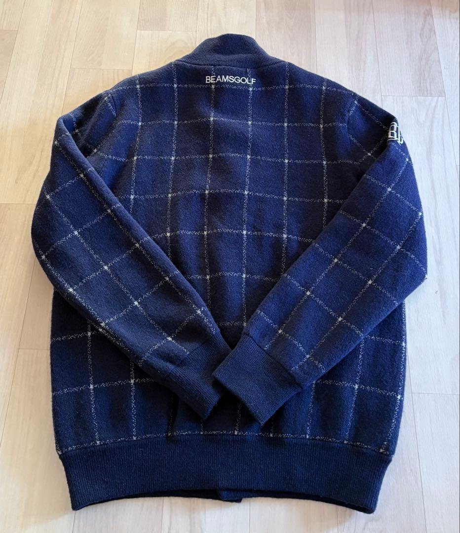 BEAMS GOLF ビームスゴルフ　防風ニットブルゾン サイズL