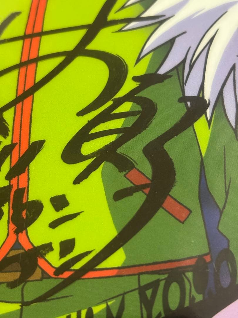 ハンターハンター HUNTER×HUNTER 旧アニメサイン入り下敷き　ゴン