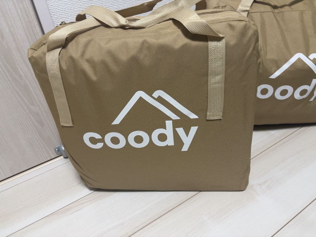 coody エアベッド AIR BLOCK シングルサイズ 2セット ベージュ