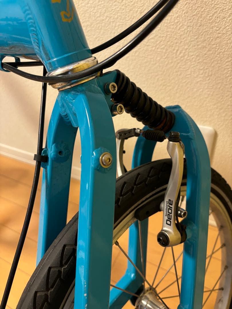 PEUGEOT 折りたたみ自転車 青