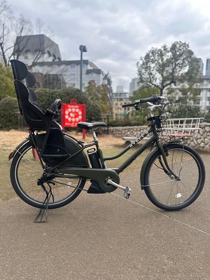 【引取り限定】カーキ★ハイディー2 チャイルドシート電動自転車