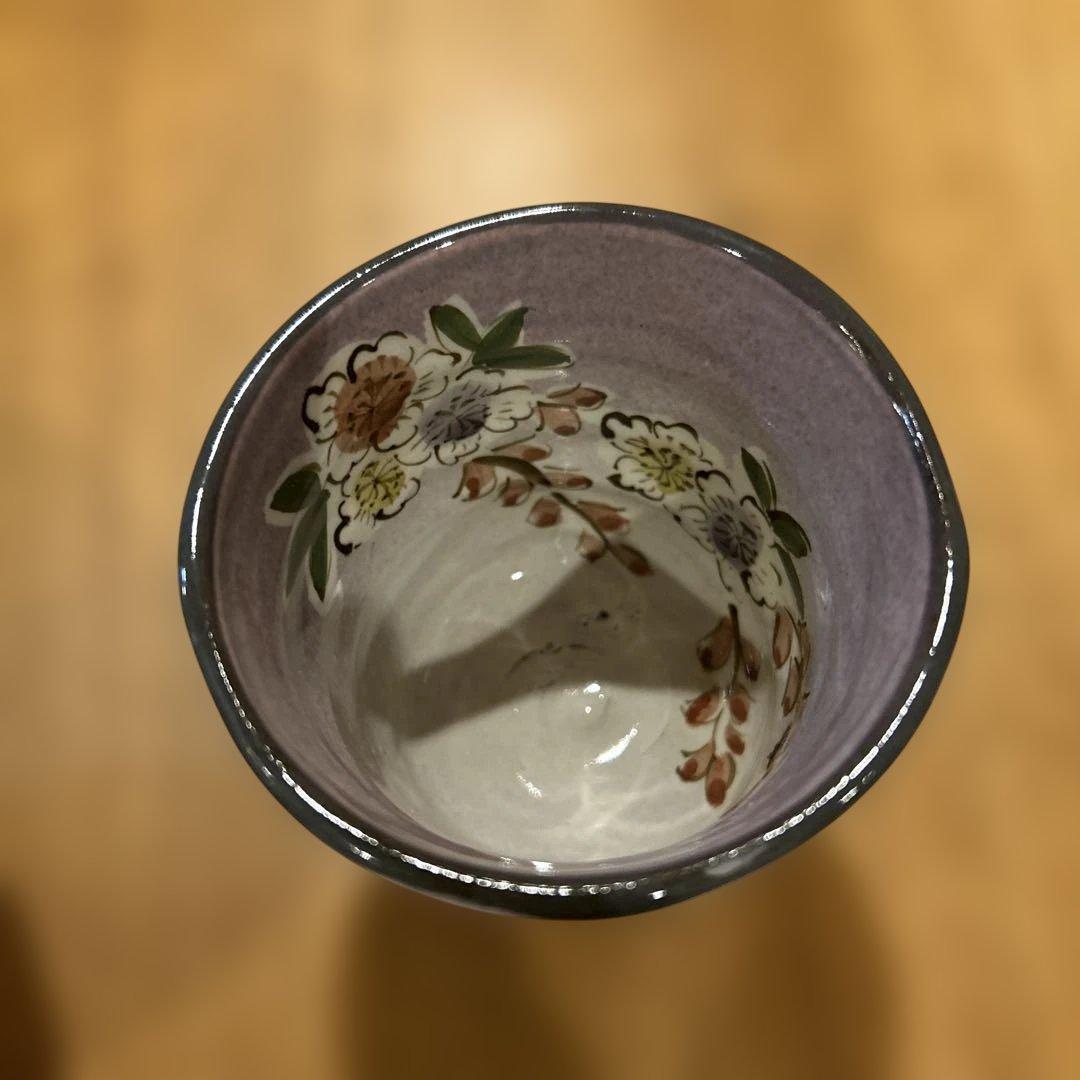 京焼　作家物　花絵付　飯碗　湯呑み